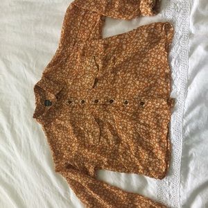 Fall sheer soft blouse